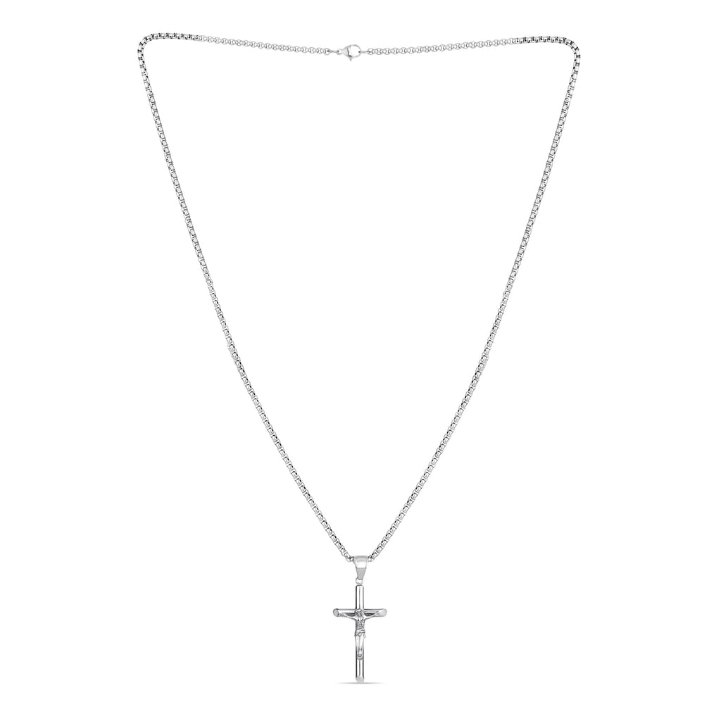 Crucifix Pendant (Silver) - Fab Couture