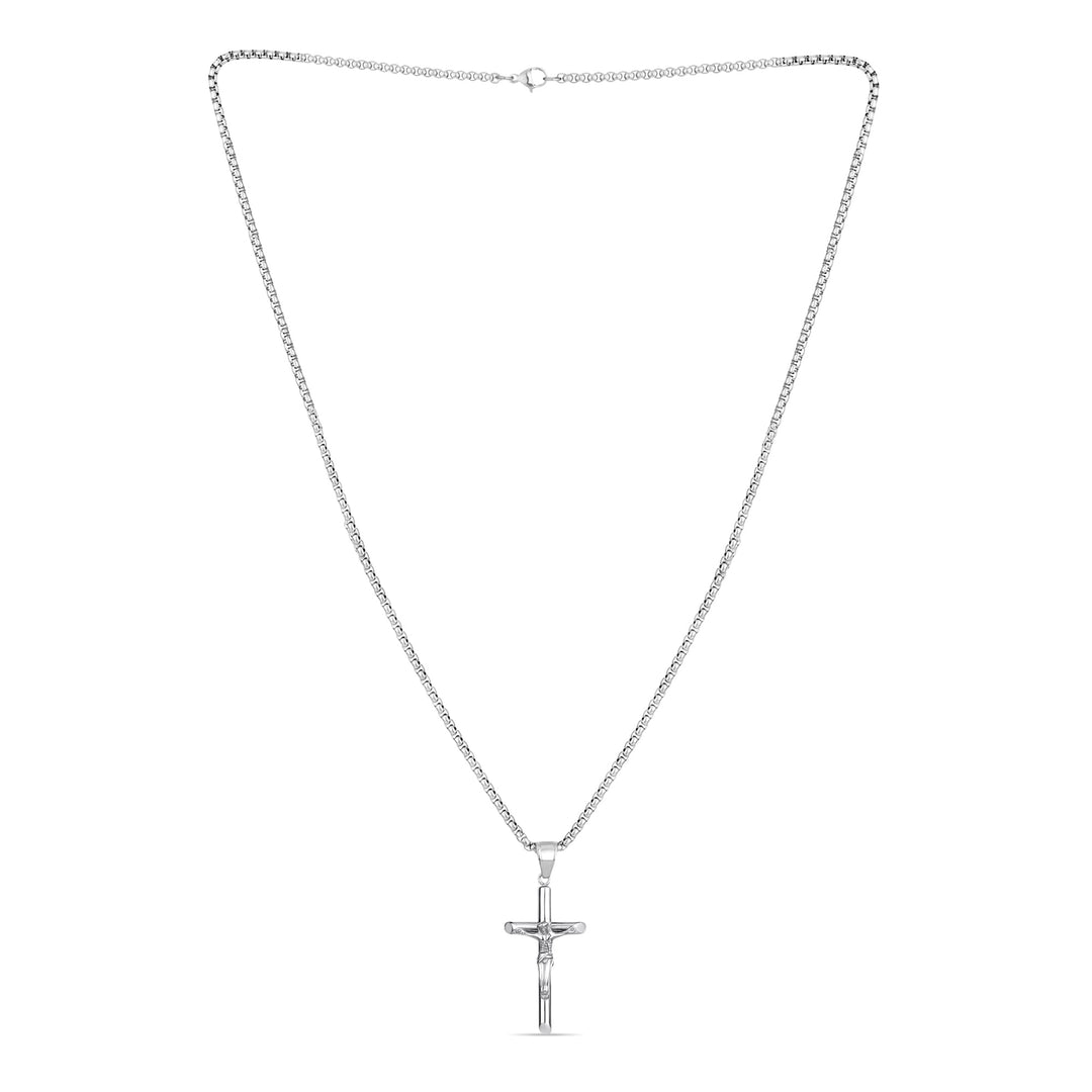 Crucifix Pendant (Silver) - Fab Couture