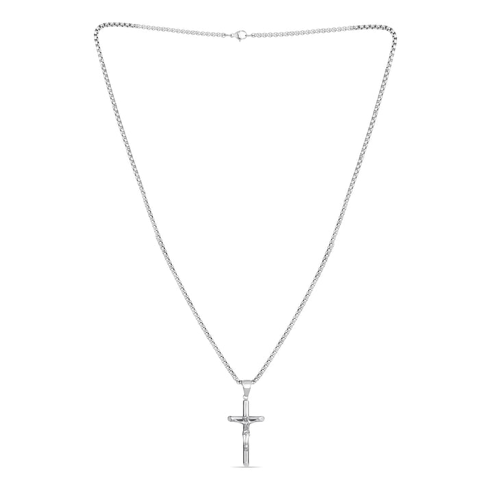 Crucifix Pendant (Silver) - Fab Couture