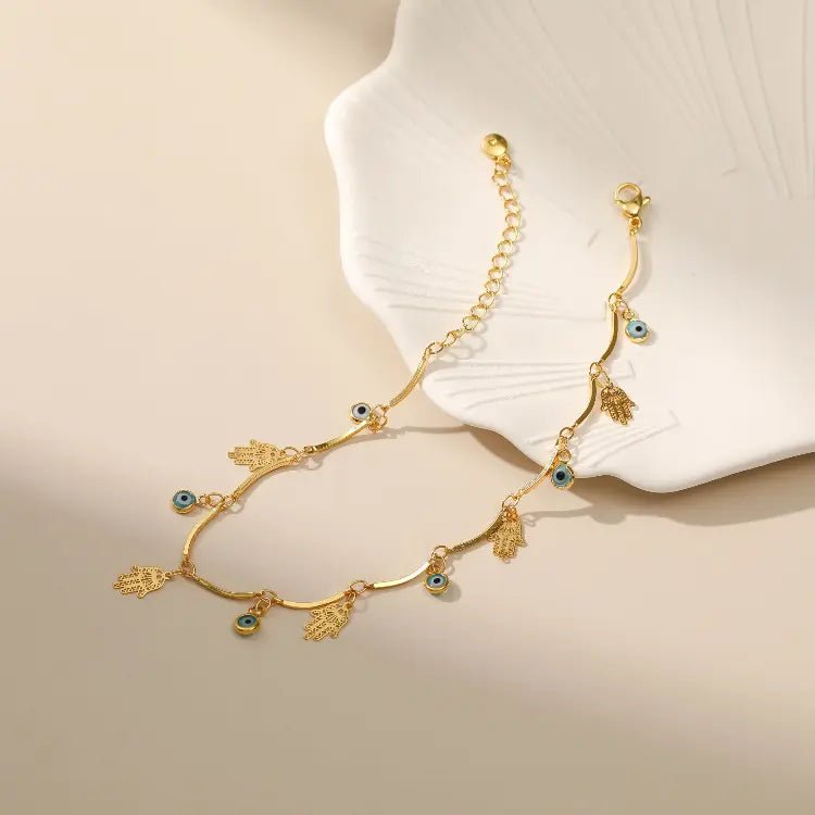 Evil Eye Charm Anklet - Fab Couture