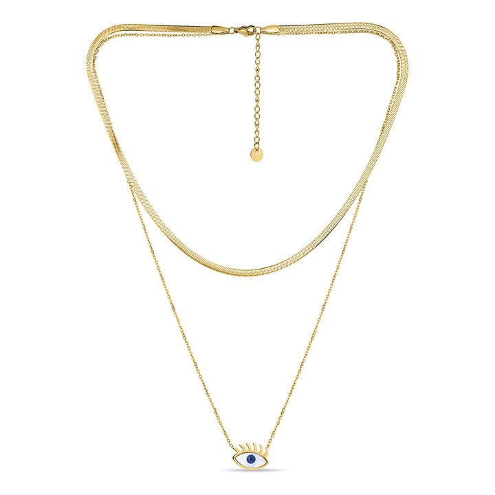 Evil Eye Link Necklace - Fab Couture