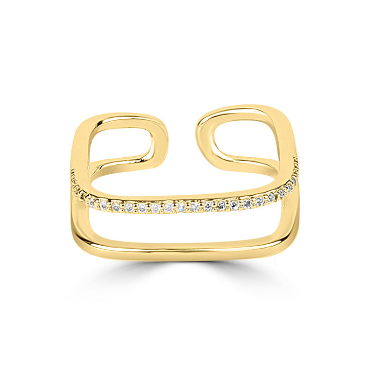 Infinity Square Ring - Fab Couture