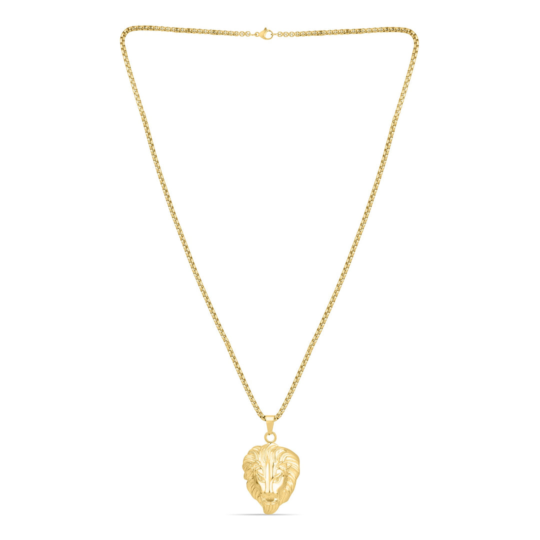 Lion Heart Pendant (Gold) - Fab Couture