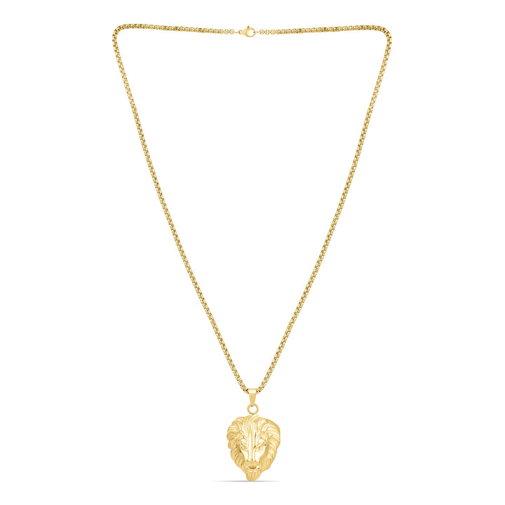 Lion Heart Pendant (Gold) - Fab Couture
