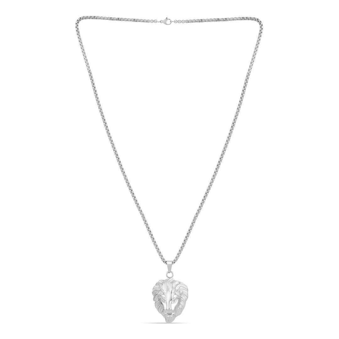 Lion Heart Pendant (Silver) - Fab Couture