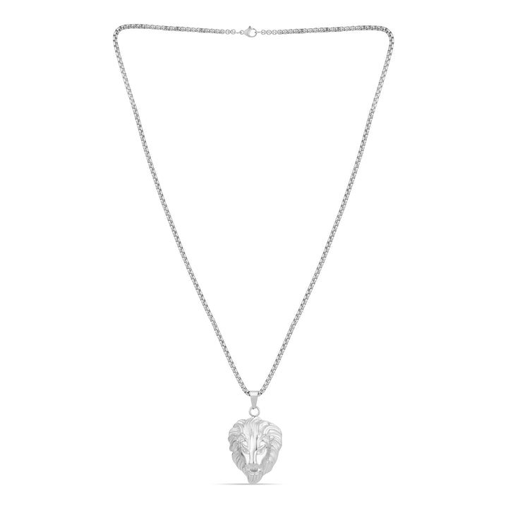 Lion Heart Pendant (Silver) - Fab Couture