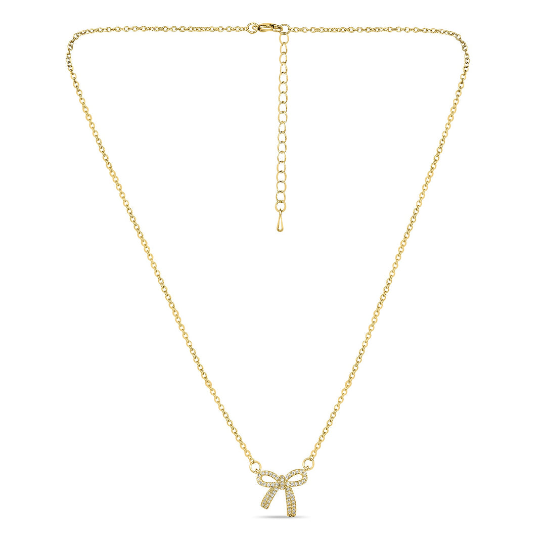 Ribbon Tie Pendant - Fab Couture