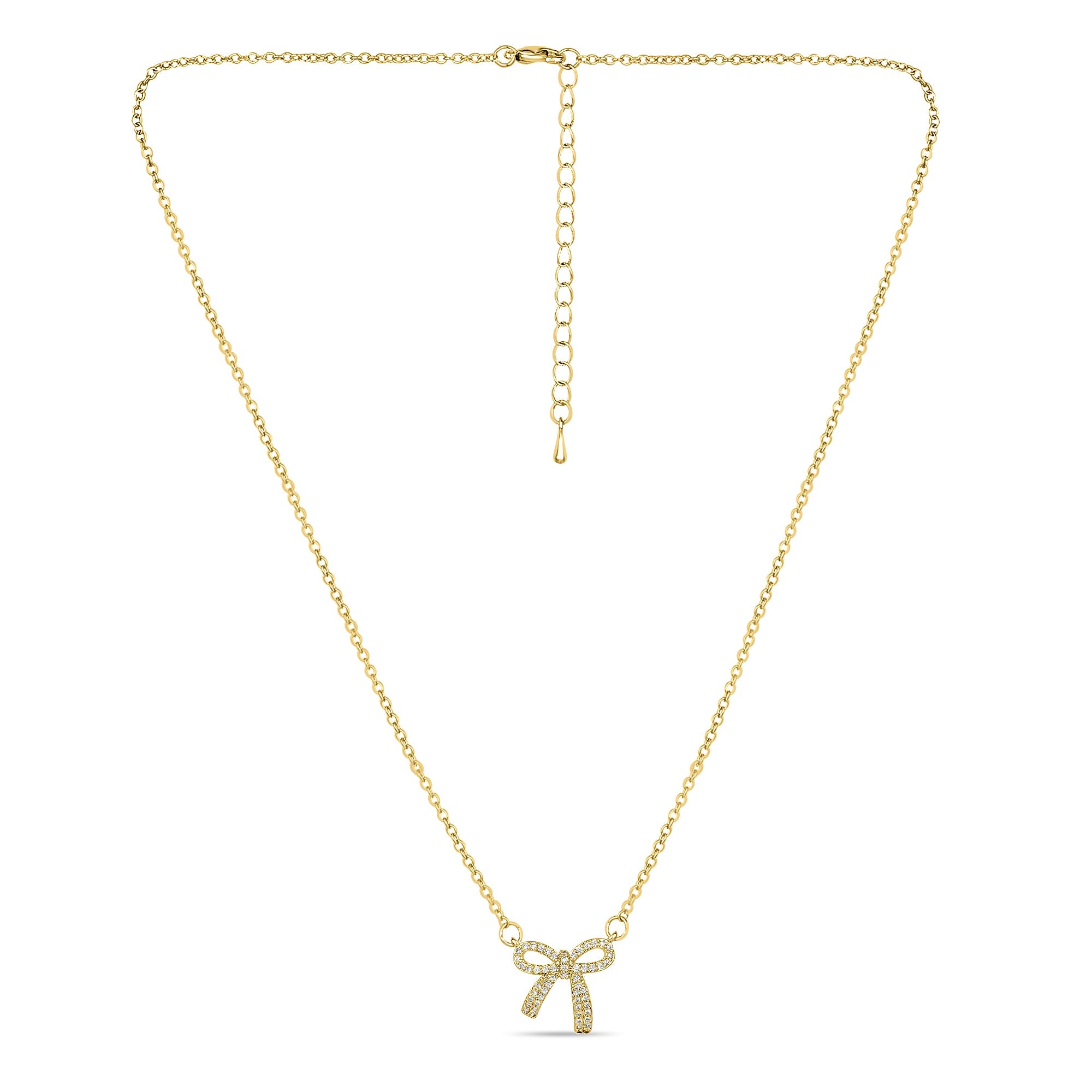 Ribbon Tie Pendant - Fab Couture