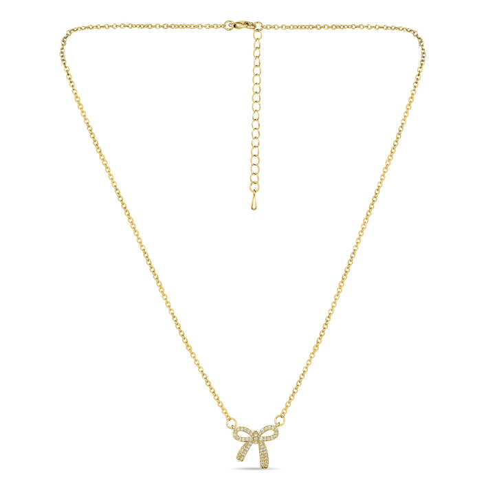 Ribbon Tie Pendant - Fab Couture