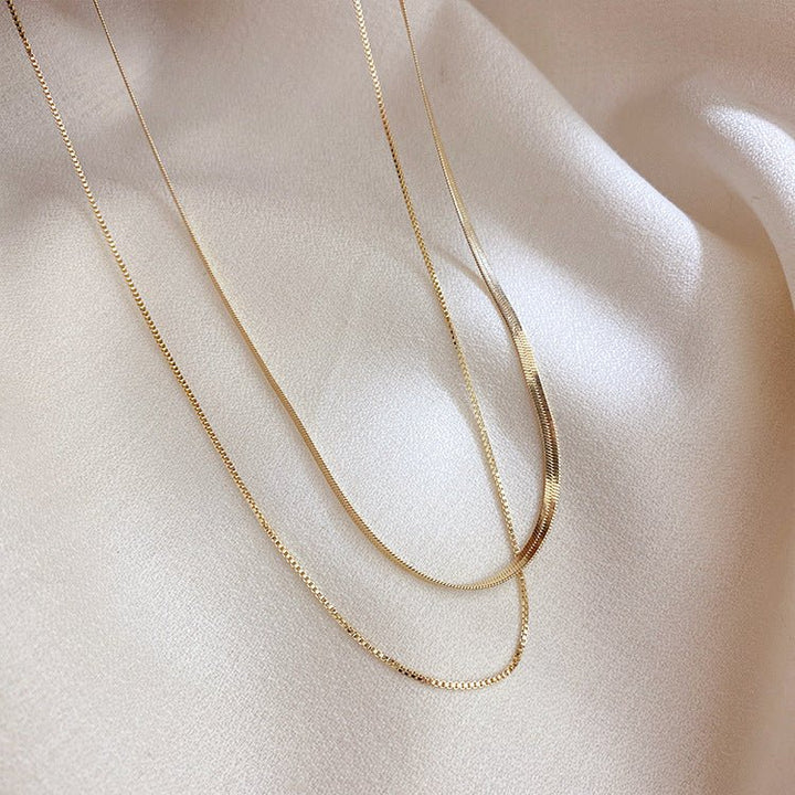 Snake Chain Link Necklace - Fab Couture