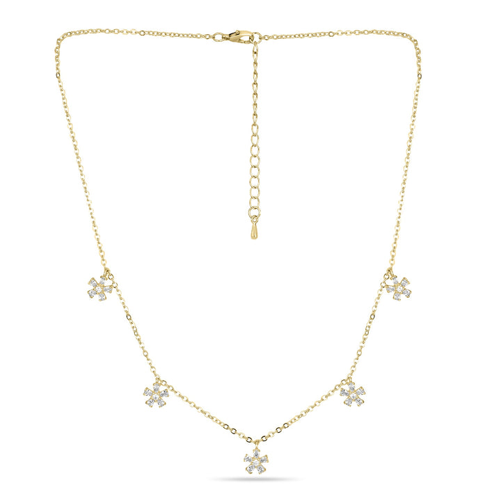 Snowflake Crystal Necklace - Fab Couture