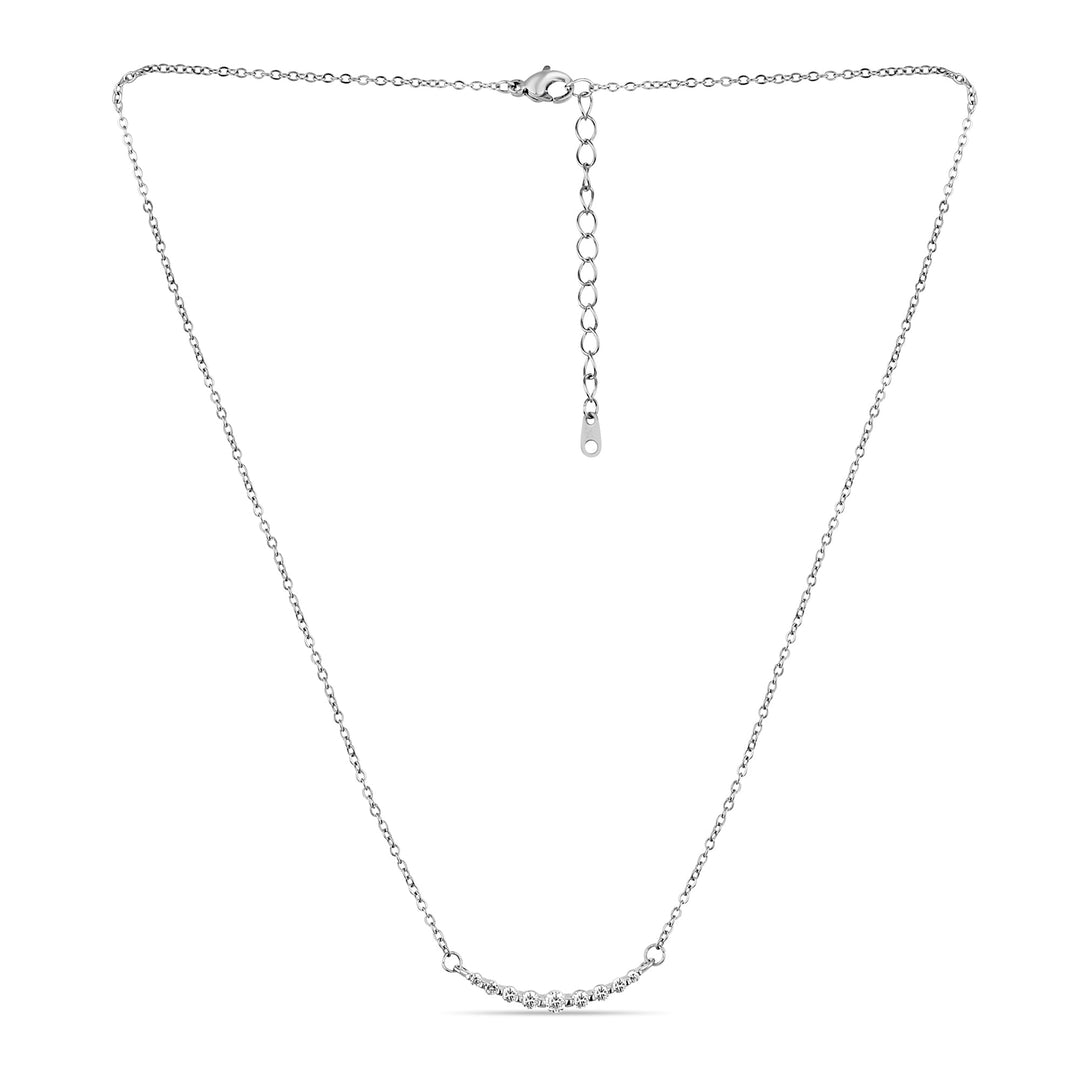 Studded Arc Pendant - Fab Couture