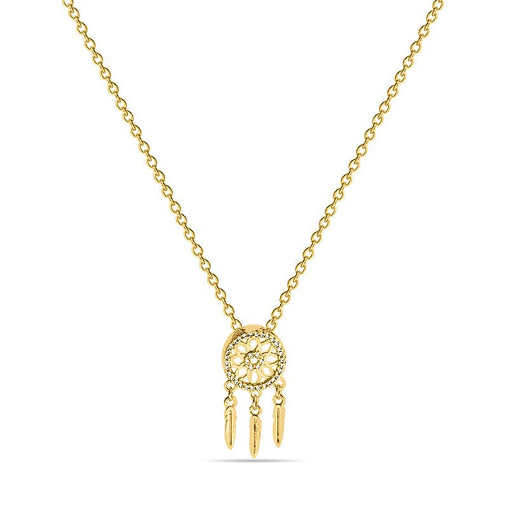 Studded Dreamcatcher Pendant - Fab Couture
