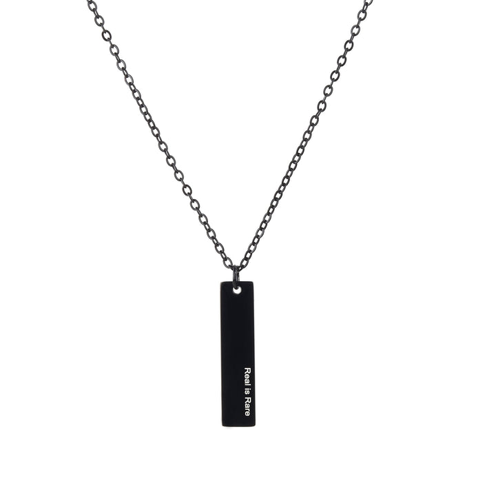 The Charcoal Bar Pendant - Fab Couture