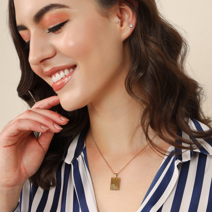 Timeless Chip Pendant - Fab Couture