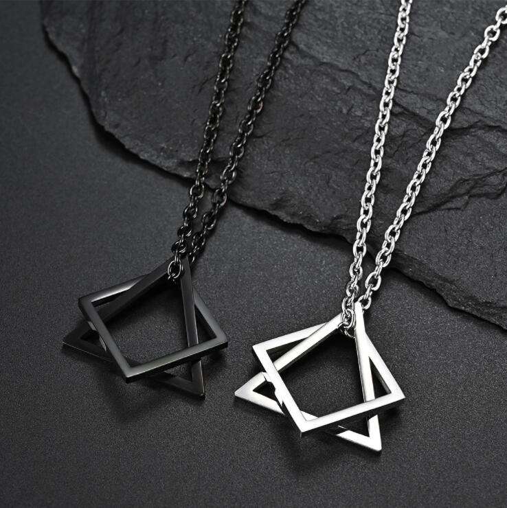 Tri-Square Pendant - Fab Couture