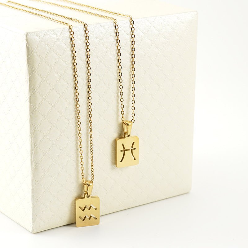 Zodiac Chip Pendant - Fab Couture